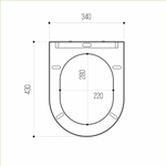 Сиденье для унитаза  WAVE ALEO дюропласт, микролифт, БЕЛЫЙ глянец NEW