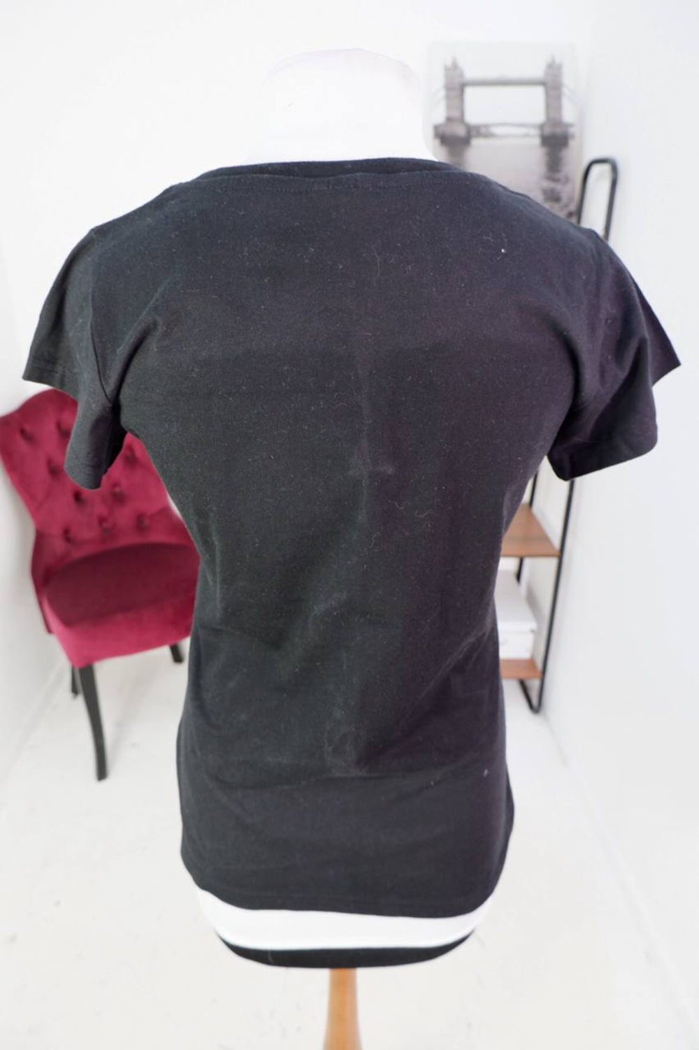 Футболка с принтом базовая, маркировка XL, визуально на 50 размер