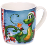 Кружка керамическая 200мл «Змеиная семейка» с ложкой в подарочной коробке