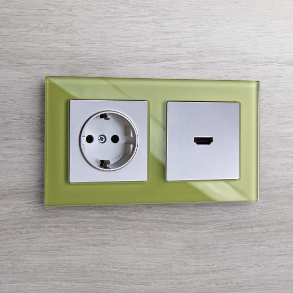 Розетка HDMI Werkel серебряный WL06-60-11 4690389110993