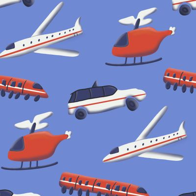 Детский паттерн ,транспорт
