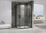 Душевой уголок ABBER Schwarzer Diamant AG01129B 120x90 стекло прозрачное/профиль черный