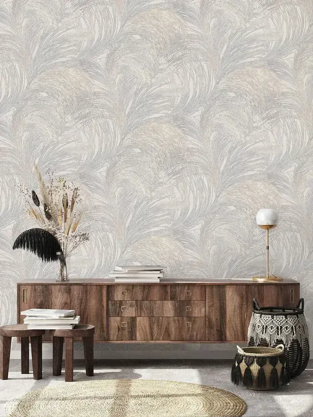 Обои Euro Decor 7188-11 Freya / виниловые на флизелиновой основе / 1,06*10м