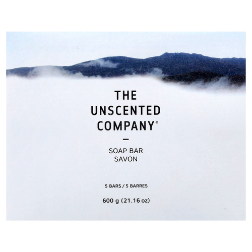 The Unscented Company, Мыло, без отдушек, 5 шт., 600 г (21,16 унции)