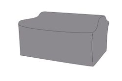 Защитный чехол на диван Капучино, двухместный 171×89×80 см, цвет серый