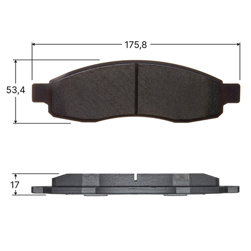 Колодки тормозные дисковые Avantech передние (противоскрипная пластина в компл.) AV1079