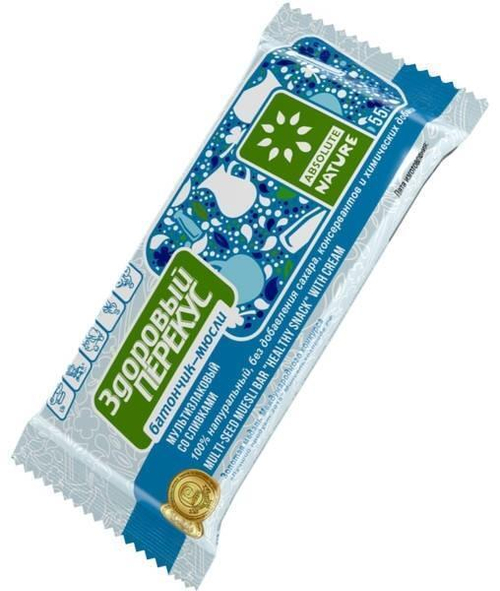 Батончик мюсли Здоровый Перекус со сливками 55г