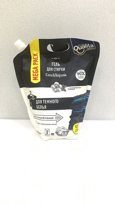 QUALITA Гель д/стирки 3000мл.Тёмного белья (дойпак)