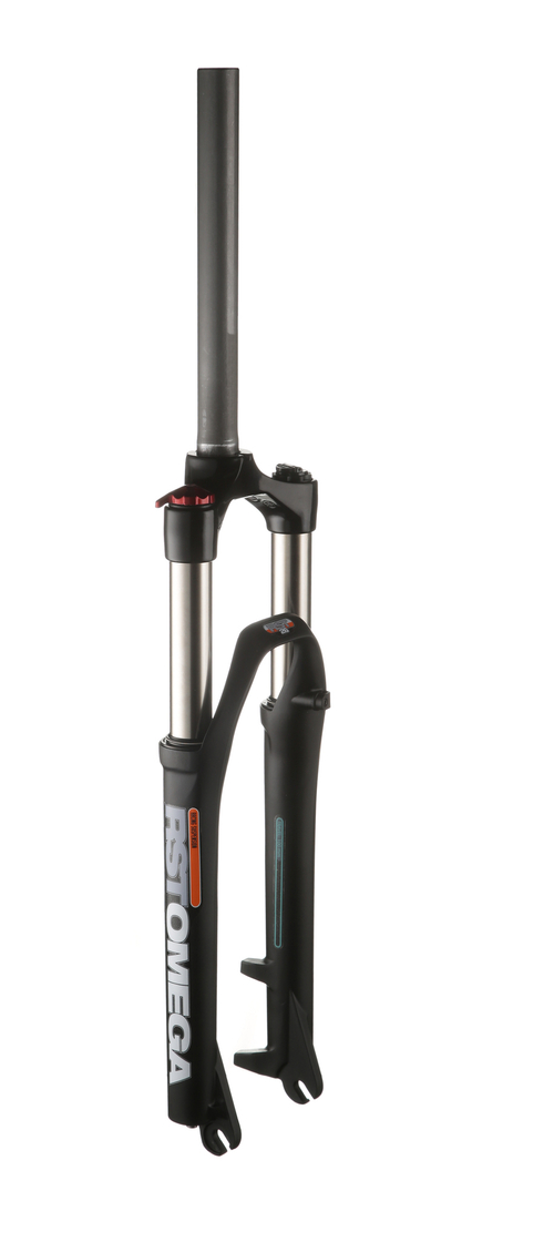Вилка аморт. 1-0070 26"х28,6 шток 260мм пруж.-масл. рег. гидр. блок. 100мм D матово-черная RST OMEGA TNL