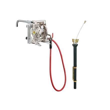 Комплект для откачки масла на яму, диафрагменный насос 1:1, 70 л/мин, набор щупов, ECODORA (Италия)