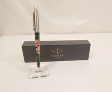 Ручка "Цветы" с ручной росписью Палех