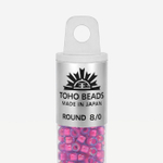 Японский бисер TOHO Round 8/0 (№980), окрашенный изнутри глянцевый
