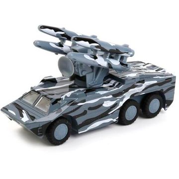 Машина металл рк оса, 15 см, дверь, подвиж. дет., инерц., сер.камуф., кор. Технопарк 