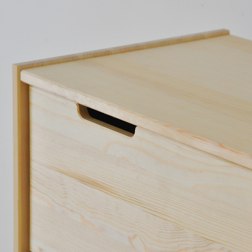 Дизайнерский деревянный комод Раст с ящиками, из массива сосны