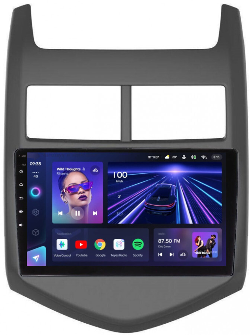 Магнитола для Chevrolet Aveo 2012-2015 - Teyes CC3 Android 10, ТОП процессор, 4/32 Гб, CarPlay, SIM-слот