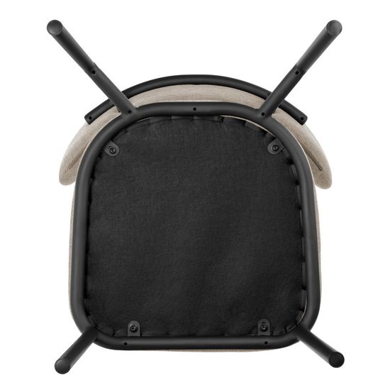 Стул Lucas 2 латте шенилл с чёрными ножками