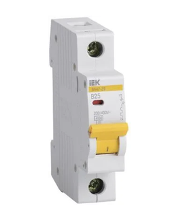 Автоматический выключатель IEK Home ВА47-29 1P C25 А 4.5 кА ш/к 4606056456868