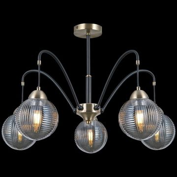 Люстра потолочная ILLUMICO E27 IL0433-5PSQ-79 BK AB