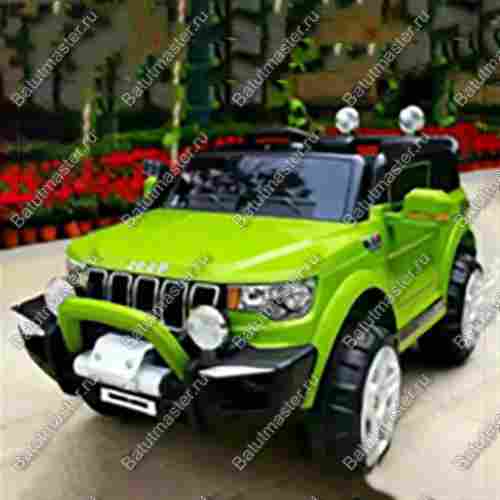 Детский электромобиль "Jeep WRANGLER" зеленый, стандартная комплектация