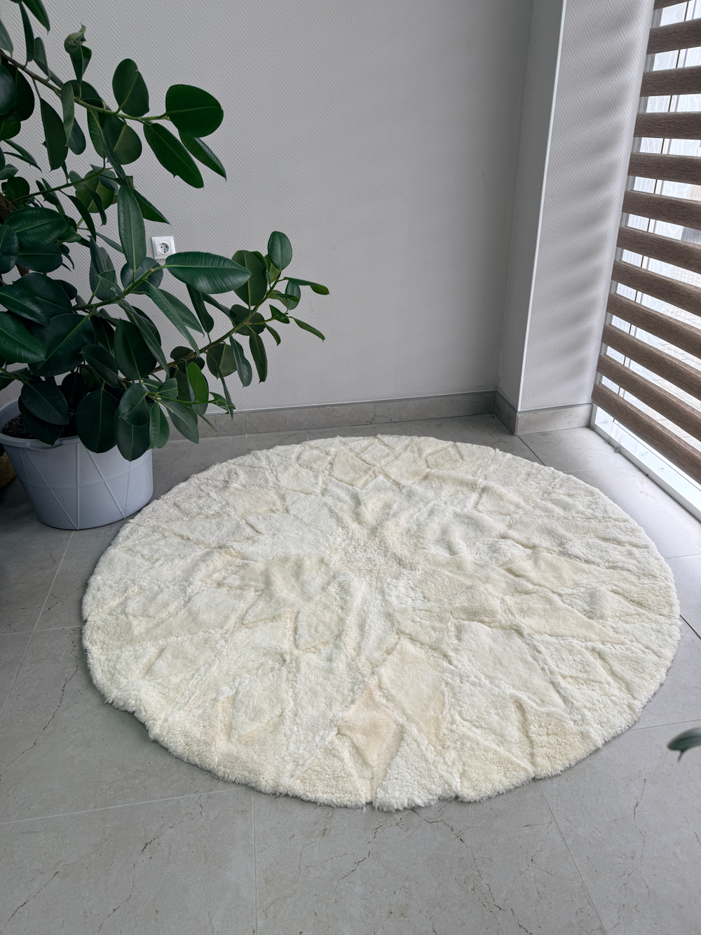 Ковер шкура натуральная овчина меховой