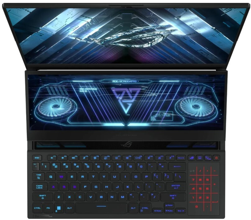 Ноутбук  ASUS ROG Zephyrus Duo 16 2023 GX650PY 16 ", Ryzen 9, 32 Гб RAM, 2 Тб SSD, GeForce RTX 4090, Черный