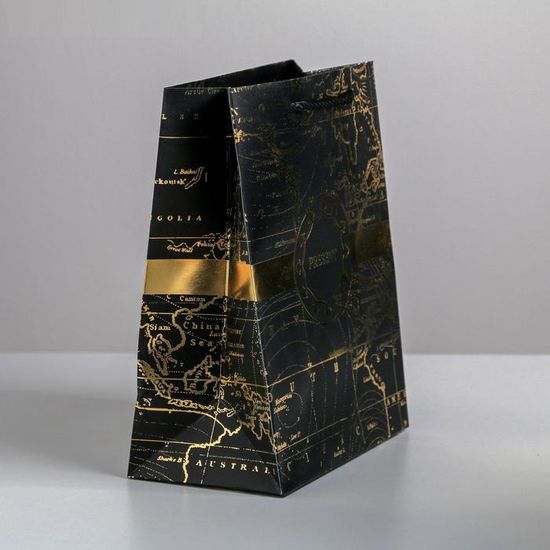 Пакет ламинированный вертикальный Gold present, MS 18 × 23 × 10 см 4733865