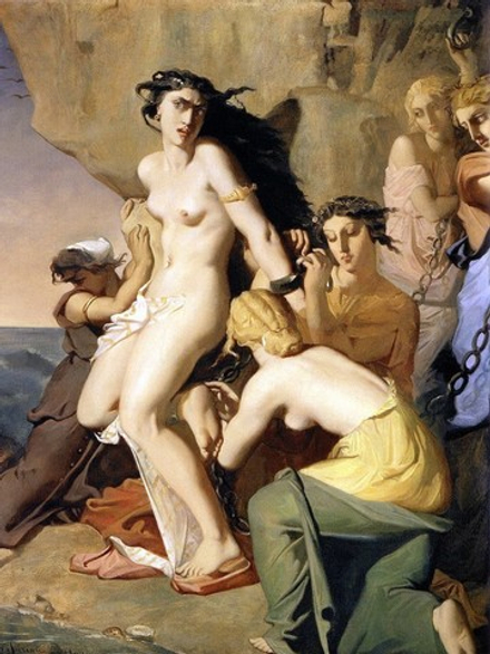 Theodore Chasseriau (1819-1856) - эротическое искусство французского художника Теодора Шассерио. 16+