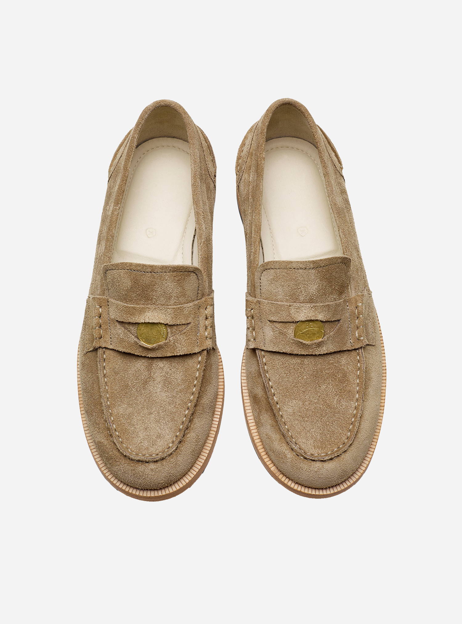 Пенни-лоферы Beige Suede