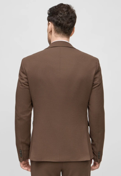 Мужской классический костюм (коричневый) В74