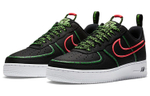 Nike Air Force 1 Low WW low-top sneakers for men and women with the same style black, green and red