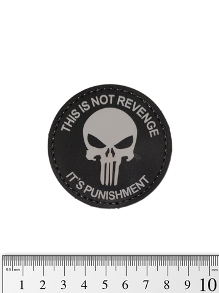 Шеврон Punisher It's Punishment PVC. Чёрный