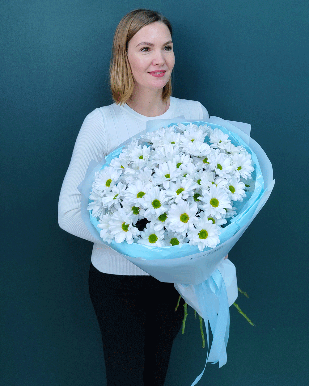 Кустовая хризантема Ромашка,9шт(00446)