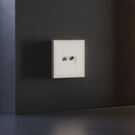 Накладка для розетки TV+RJ45 кат. 6, S70 (хлопок)