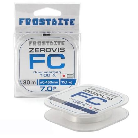 Флюорокарбон Frostbite ZeroVis FC, #7.0, L-30 м, d-0,450 мм, test-15,10 кг, прозрачный