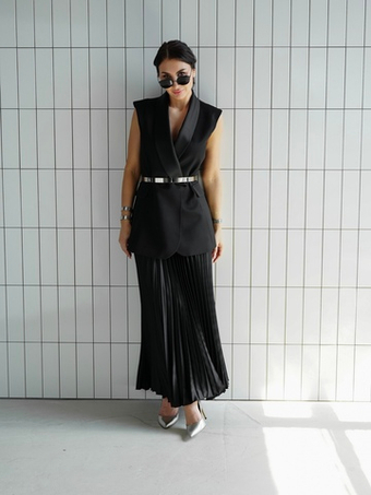 Жилет "Жена Бонда" в черном