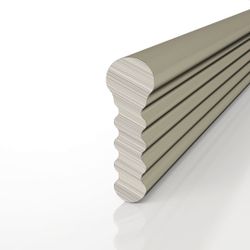 Теневой профиль разделительный анодированный бронзовый, 3000x3x8,5 мм