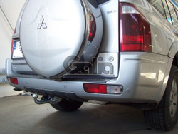 Фаркоп оцинкованный Galia M082C для Mitsubishi Pajero IV 2007-, Pajero III 2000-2007(паспорт и сертификат в комплекте)(без электрики)