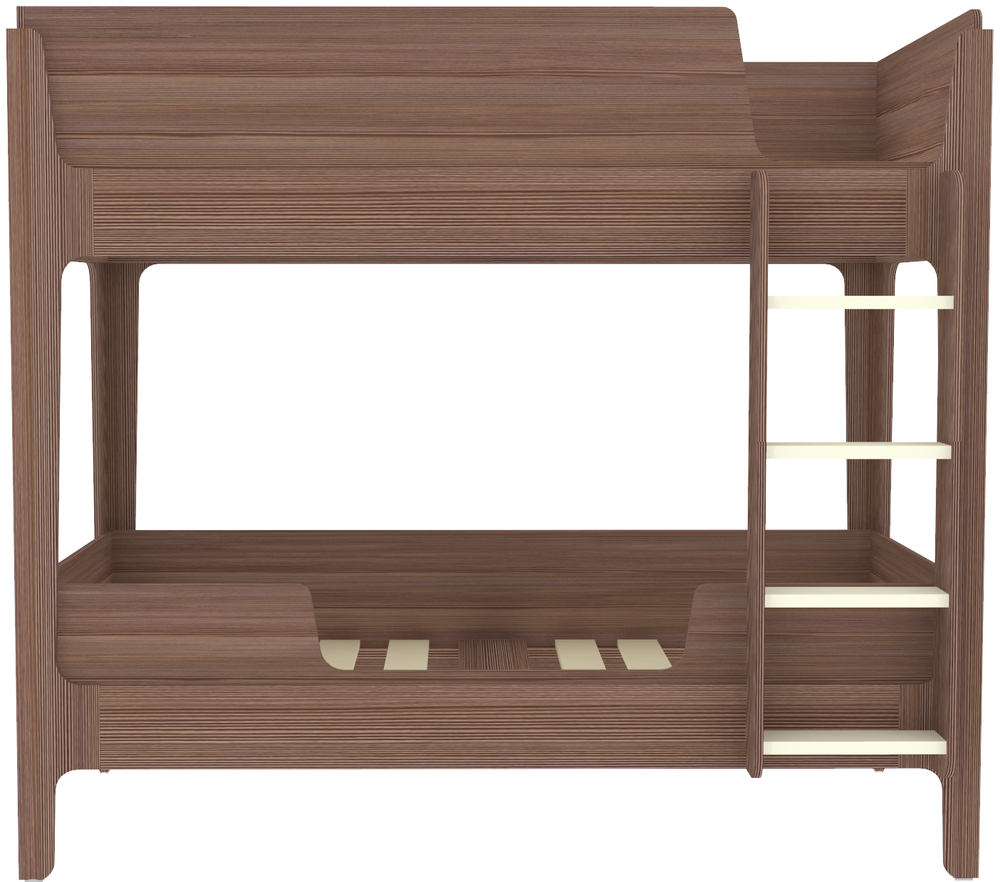 Кровать двухъярусная КарИВи Лотос Бодего Темный Бодего Темный