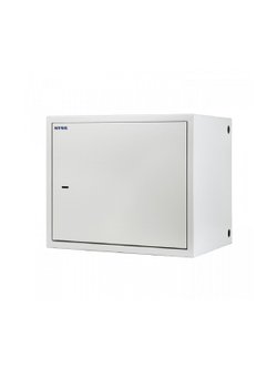 NTSS Шкаф настенный антивандальный распашной NTSS WAR 10U 600*500мм, 2 профиля 19, сварной, серый RAL 7035 NTSS-WAR10U6050