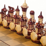 Шахматы резные ручной работы дорожные slchess30