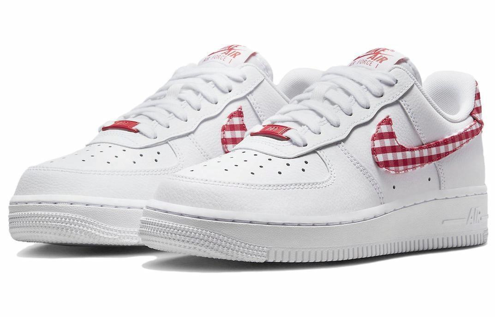 Кроссовки Nike Air Force 1 Low "Red Gingham" (Женская размерная сетка)