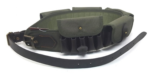 Патронташ VEKTOR П-50 закрытый с газырями и ремнём, кордура
