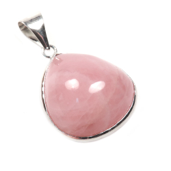 Кулон "Капель" розовый кварц асс.
