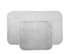 Набор ковриков для ванной и туалета, 60x100/50x60 см, цвет Серый