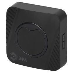 Звонок дверной ЭРА POLYCOLOR C101 беспроводной RGB подсветка от сети чёрный 36 мелодий | Электрозвонки беспроводные