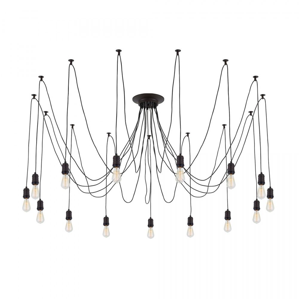 Citilux Эдисон CL451152 Люстра паук Венге