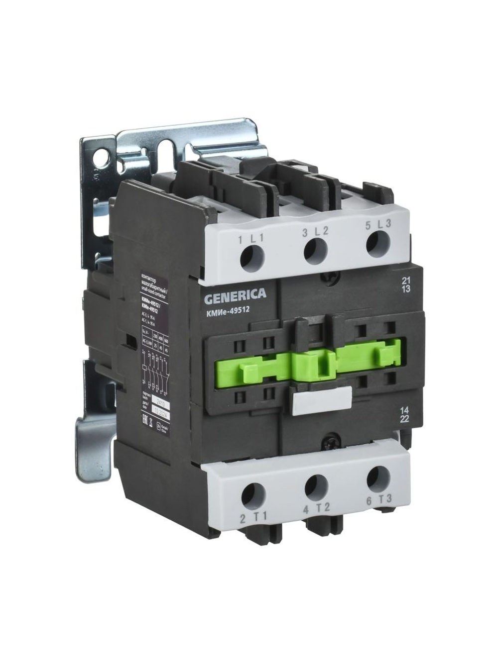 Контактор КМИе-49512 95А 230В/АС3 1НО 1НЗ GENERICA KKME41-095-230-11