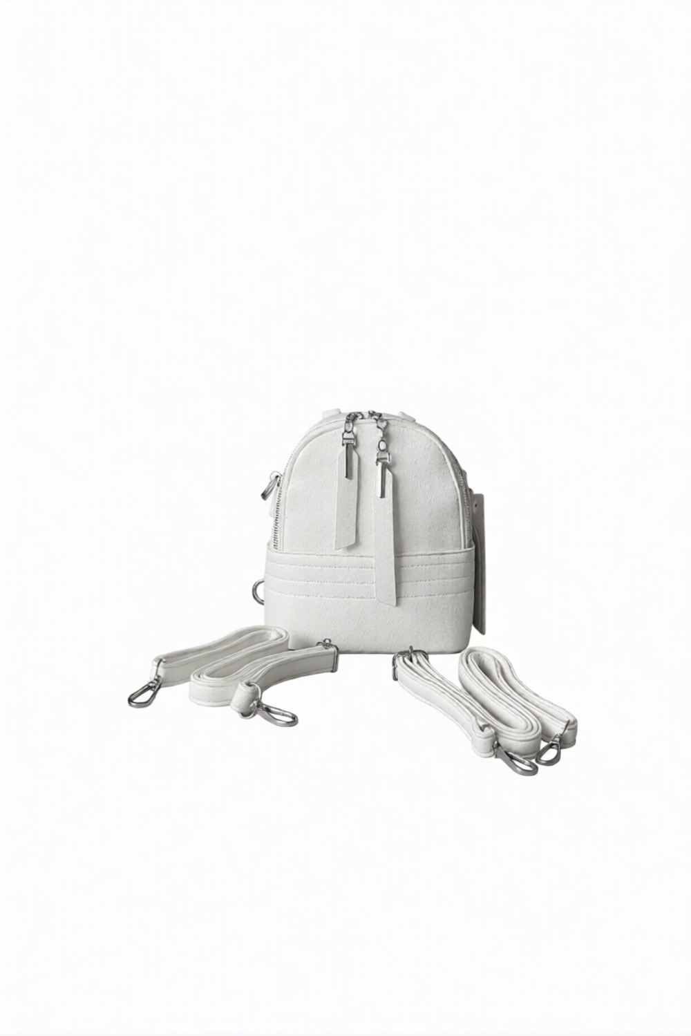 Женский рюкзак-сумка из экокожи QOZA белый