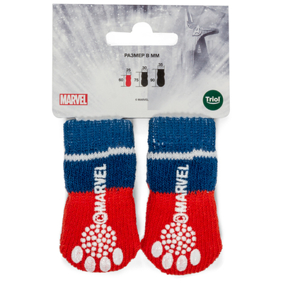 Носки Marvel Капитан Америка, размер M, Triol-Disney