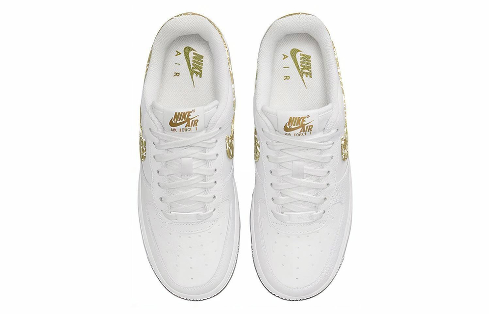 Кроссовки Nike Air Force 1 '07 Ess "Olive Paisley" (Женская размерная сетка)